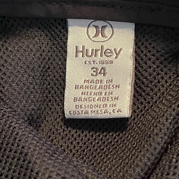 Hurley Shorts SZ 34 All Day Hybrid 4-Way Stretch Navy Reg fit 4 pockets no iron - Picture 7 of 10